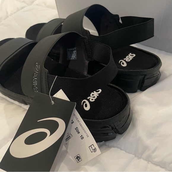Asics Quantum 90 Gel Sandals Mens 10 Black Shoes NEW in BOX Christmas Gift! main image 8